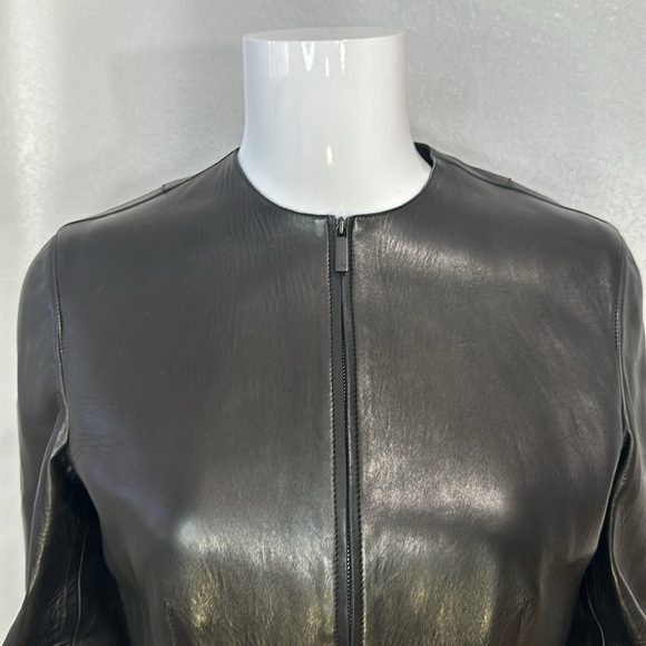 RARE Gucci Tom Ford Era Black Leather Jacket FW 90s - Picture 3 of 11